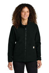 Carhartt® Women’s Textured Full-Zip Fleece Jacket - Black - XS